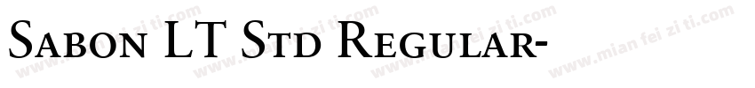 Sabon LT Std Regular字体转换